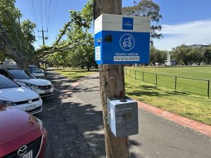 Pole mounted EV charger